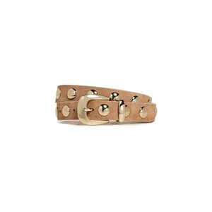 4131 Women's Essentials Western Studded Belt, Cumin, Tan, Gold